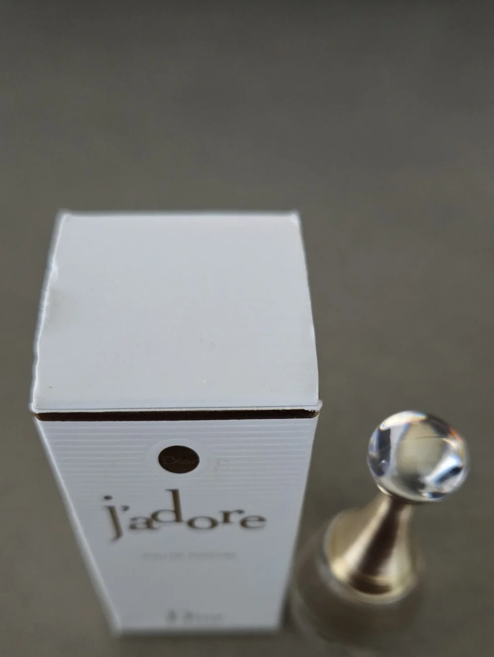 New In Box Never Used Dior J'adore collectible bottle cap top Deluxe Mini Trvl